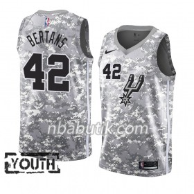 NBA Børn Trøje San Antonio Spurs Davis Bertans 42 2018-19 Nike Grå Swingman